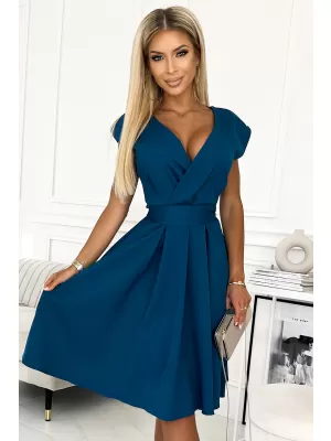 Rochie NUMOCO SCARLETT A348-5 ALBASTRU