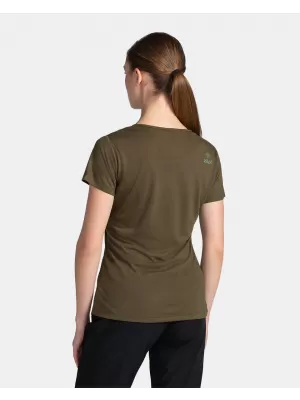 Tricou funcțional de damă KILPI GAROVE-W TL0316KI VERDE ÎNCHIS