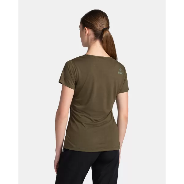  Tricou funcțional de damă KILPI GAROVE-W TL0316KI VERDE ÎNCHIS 