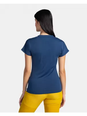 Tricou funcțional de damă KILPI MERIN-W TL0327KI ALBASTRU ÎNCHIS