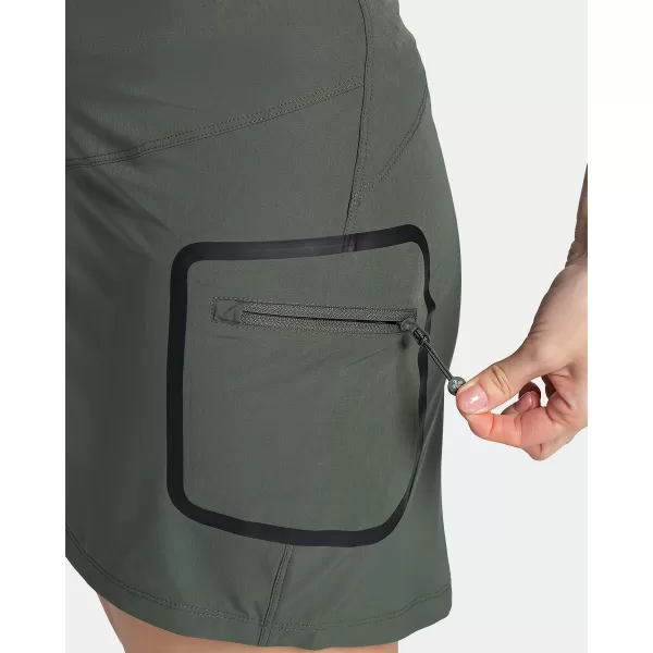  Fusta de dama KILPI ANA-W TL0419KI VERDE ÎNCHIS 