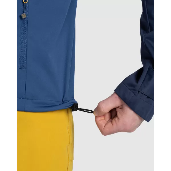  Jachetă softshell pentru bărbați KILPI BELTRA-M TM0107KI ALBASTRU ÎNCHIS 