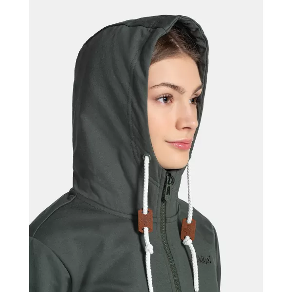  Hanorac de dama KILPI BERY-W TL0210KI VERDE ÎNCHIS 