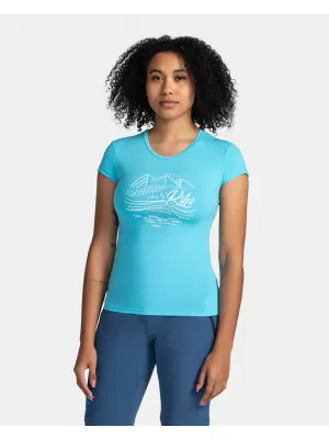 Tricou funcțional de damă KILPI LISMAIN-W TL0317KI ALBASTRU