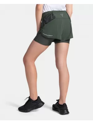 Pantaloni scurți de damă KILPI BERGEN-W TL0414KI VERDE ÎNCHIS