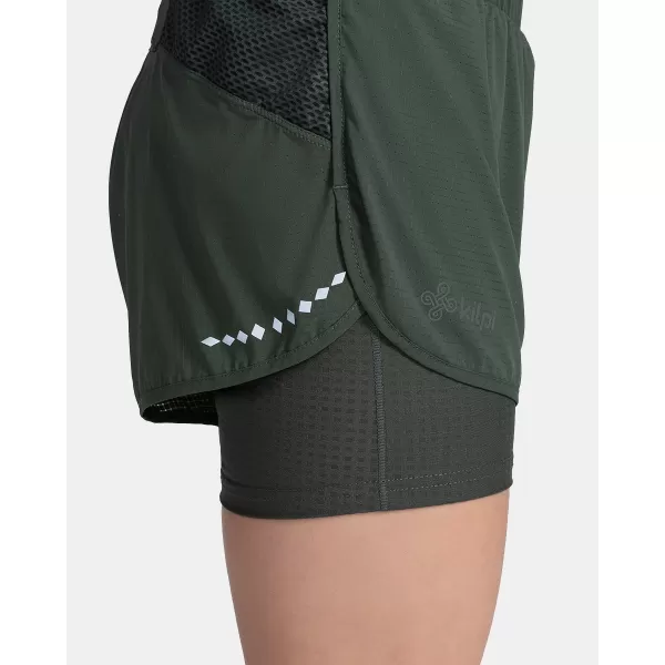  Pantaloni scurți de damă KILPI BERGEN-W TL0414KI VERDE ÎNCHIS 