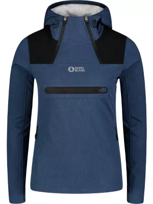 Jachetă softshell pentru femei NORDBLANC KANGAROO NBSSL7895 ALBASTRU