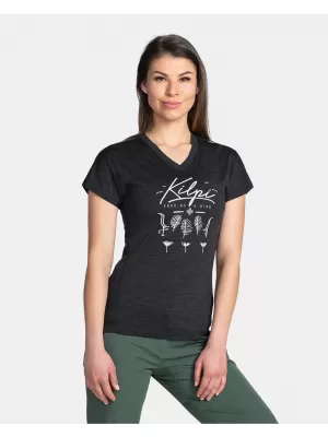 Tricou funcțional de damă KILPI MERIN-W TL0327KI GRI ÎNCHIS