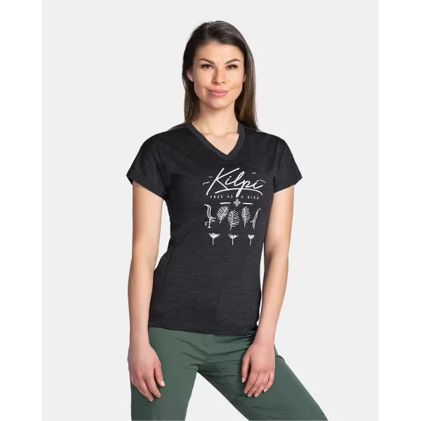  Tricou funcțional de damă KILPI MERIN-W TL0327KI GRI ÎNCHIS 