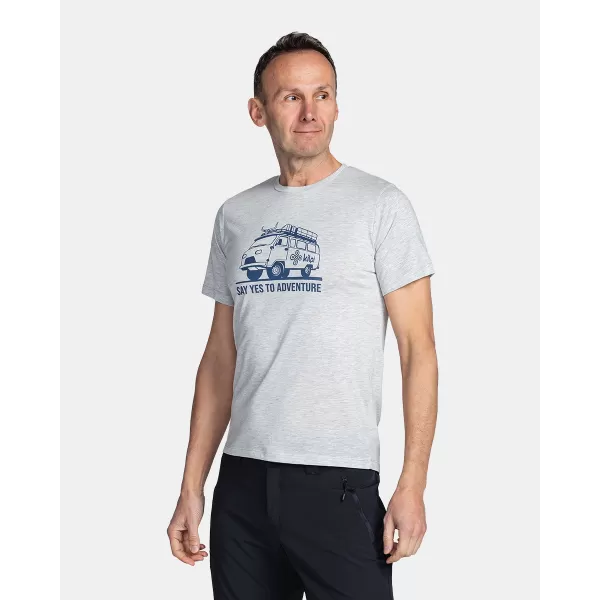  Tricou funcțional pentru bărbați KILPI GAROVE-M TM0306KI GRI DESCHIS 