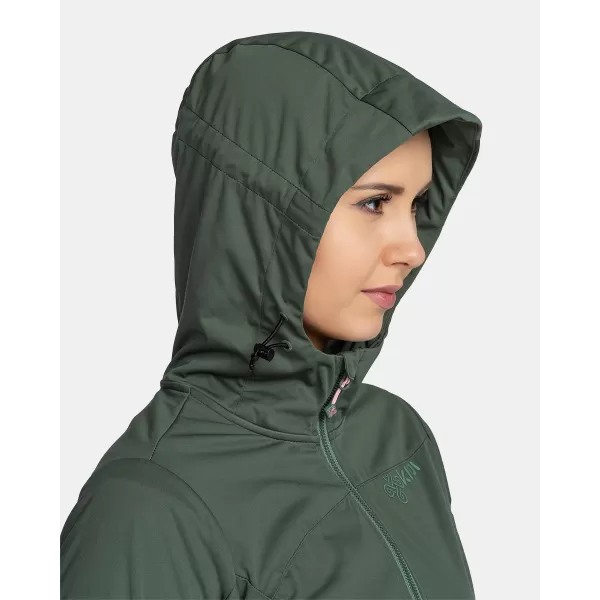  Jachetă softshell pentru femei KILPI BELTRA-W TL0107KI VERDE ÎNCHIS 