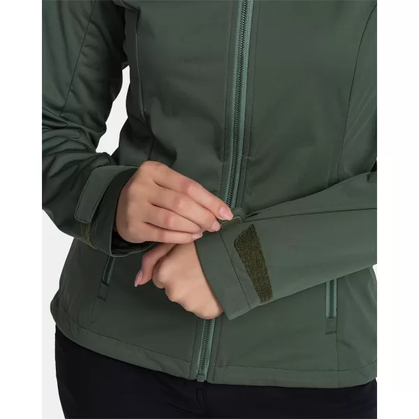  Jachetă softshell pentru femei KILPI BELTRA-W TL0107KI VERDE ÎNCHIS 