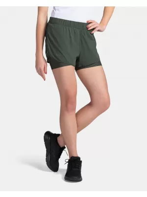 Pantaloni scurți de damă KILPI BERGEN-W TL0414KI VERDE ÎNCHIS