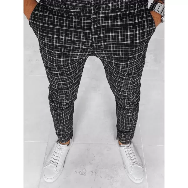  Pantaloni chino -carouri pentru bărbați DSTREET UX3968 NEGRU 