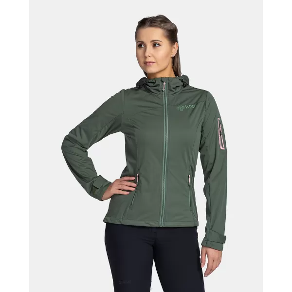  Jachetă softshell pentru femei KILPI BELTRA-W TL0107KI VERDE ÎNCHIS 