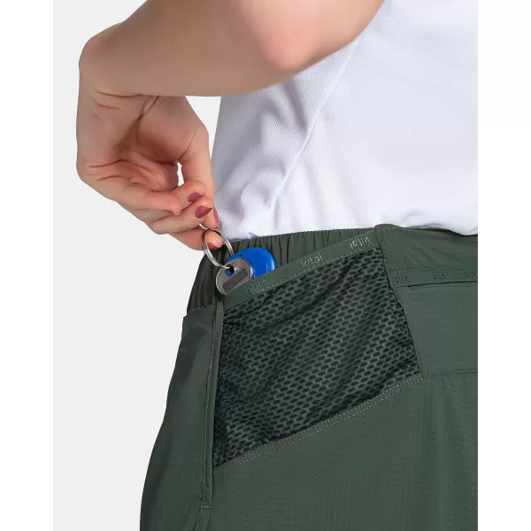  Pantaloni scurți de damă KILPI BERGEN-W TL0414KI VERDE ÎNCHIS 