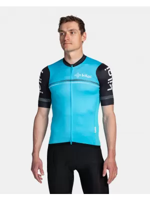 Tricou de ciclism pentru bărbați KILPI CORRIDOR-M TM0351KI ALBASTRU DESCHIS