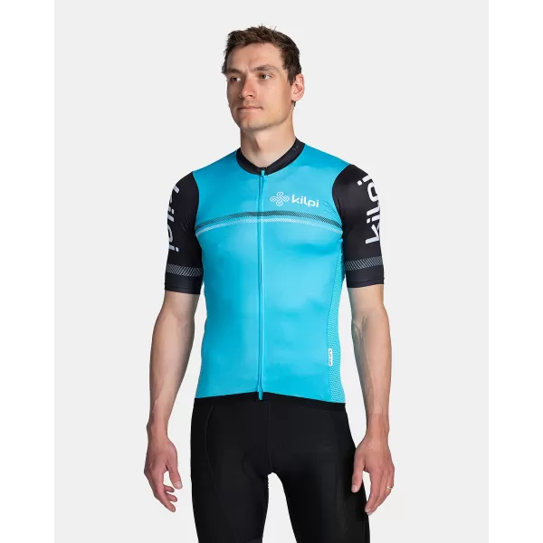  Tricou de ciclism pentru bărbați KILPI CORRIDOR-M TM0351KI ALBASTRU DESCHIS 