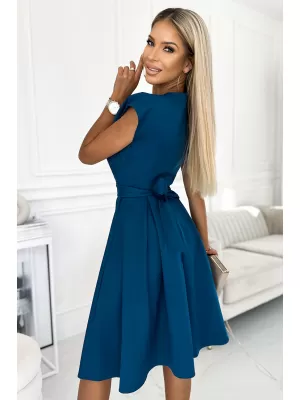 Rochie NUMOCO SCARLETT A348-5 ALBASTRU