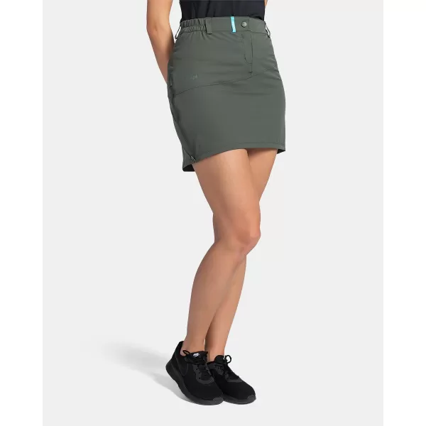  Fusta de dama KILPI ANA-W TL0419KI VERDE ÎNCHIS 