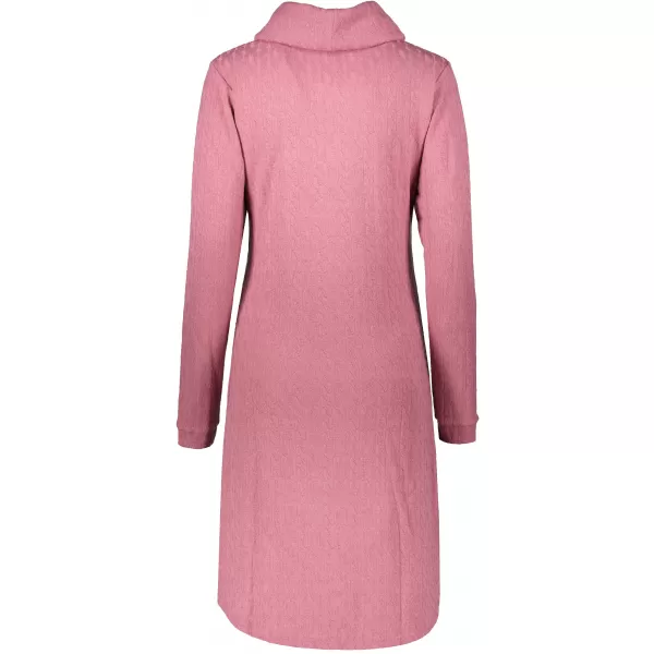  Rochie hanorac de dama KIXMI RIVA ROZ ÎNCHIS 