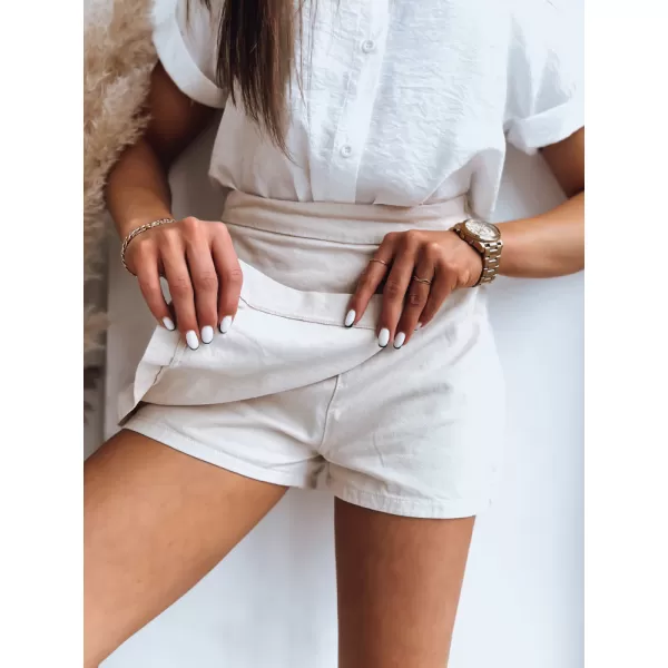  Pantaloni scurți pentru doamne DSTREET DAGER SY0277 BEJ 