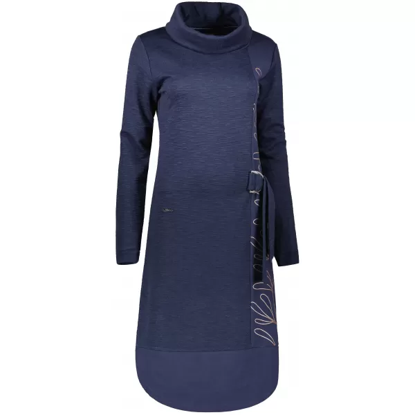  Rochie hanorac de dama KIXMI RENIE ALBASTRU INCHIS 