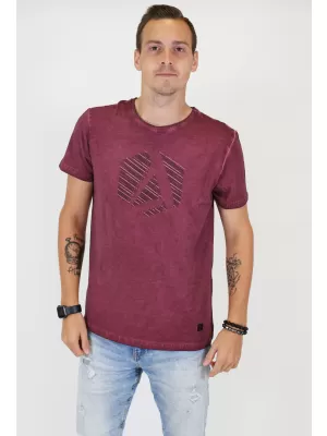 Tricou pentru bărbați ALTISPORT BARCLAY BURGUNDIA