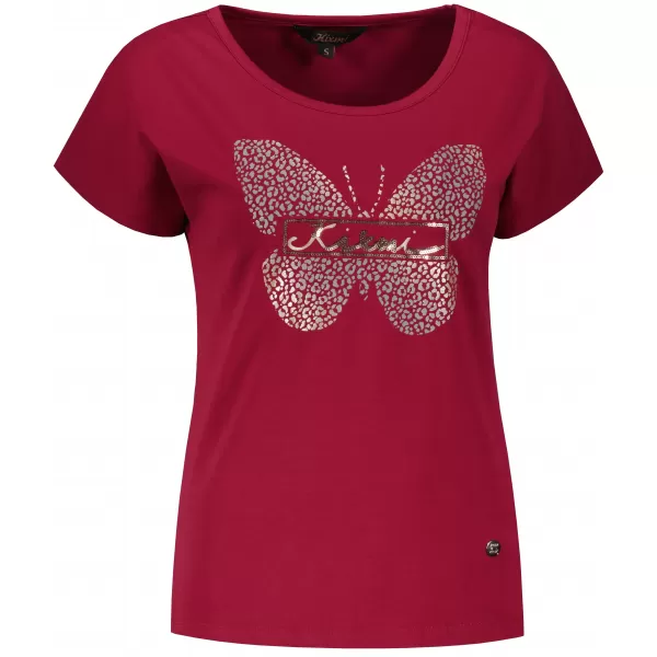  Tricou pentru femei KIXMI ROSIE BURGUNDIA 