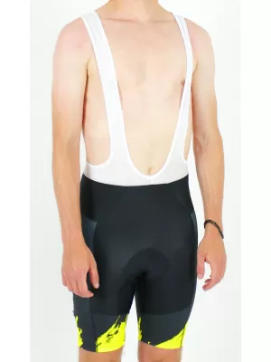 Pantaloni scurți premium pentru ciclism pentru bărbați ALTISPORT SWE/ALM01S13 GALBEN NEON