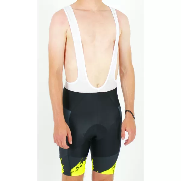  Pantaloni scurți premium pentru ciclism pentru bărbați ALTISPORT SWE/ALM01S13 GALBEN NEON 