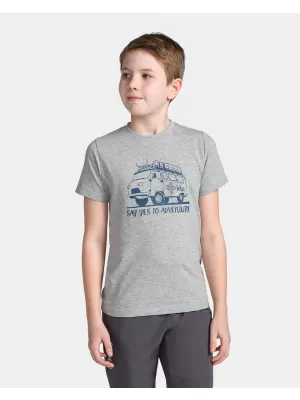 Tricou băieți KILPI SALO-JB TJ0303KI GRI DESCHIS