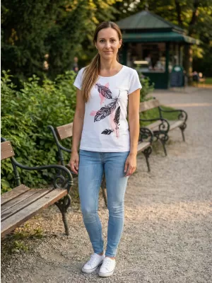 Tricou pentru femei ALTISPORT ALW178122 ALB