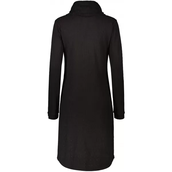  Rochie hanorac de dama KIXMI RIVA NEGRU 