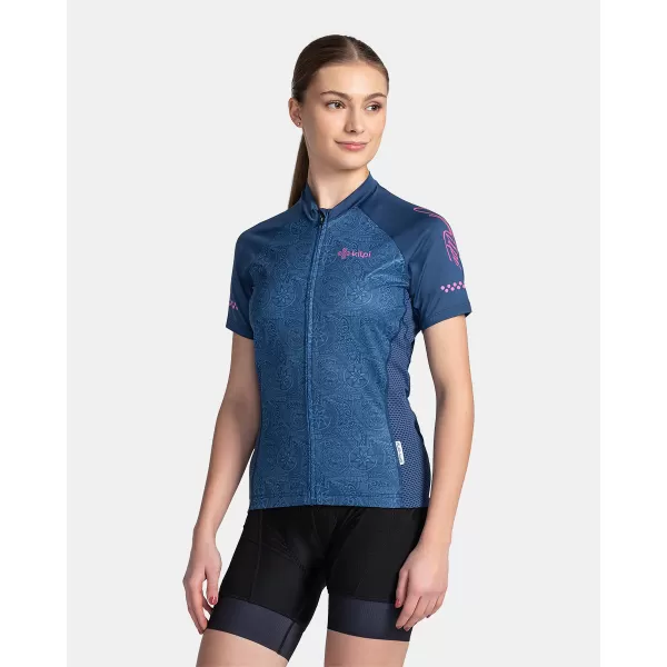  Tricou de ciclism pentru femei KILPI MOATE-W TL0354KI ALBASTRU ÎNCHIS 
