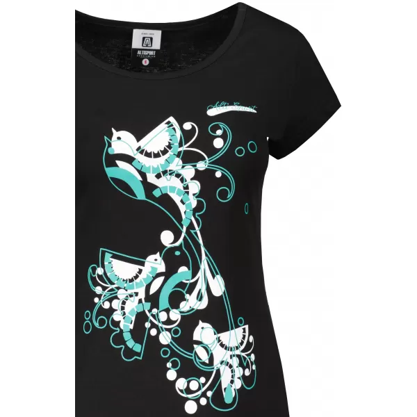  Tricou pentru femei ALTISPORT ALW179122 NEGRU ȘI ALBASTRU 