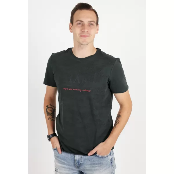  Tricou pentru bărbați KIXMI RADLY GRI INCHIS 