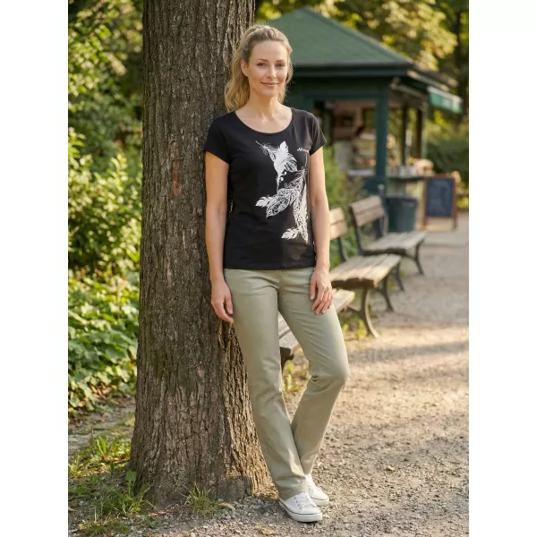  Tricou pentru femei ALTISPORT ALW178122 NEGRU SI ARGINTIU 