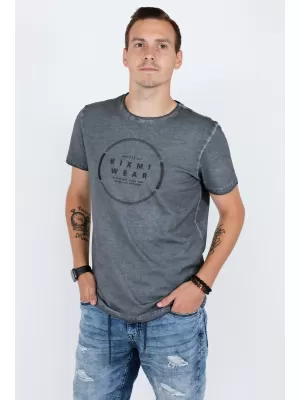 Tricou pentru bărbați KIXMI RAY GRI INCHIS