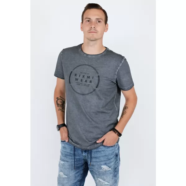  Tricou pentru bărbați KIXMI RAY GRI INCHIS 