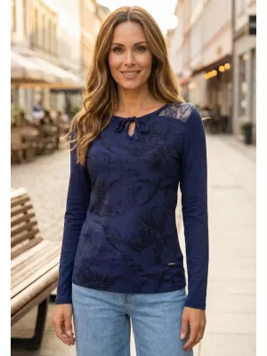 Tricou pentru femei ALTISPORT BELINDA ALBASTRU INCHIS