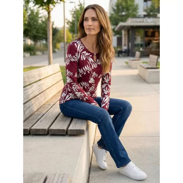  Tricou pentru femei KIXMI ROAN BURGUNDIA 