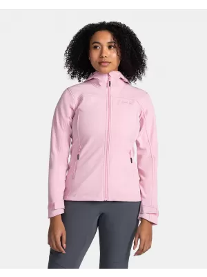 Jachetă softshell pentru femei KILPI RAVIA-W TL0109KI ROZ DESCHIS