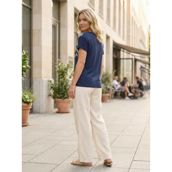  Tricou pentru femei ALTISPORT BAILA ALBASTRU INCHIS 