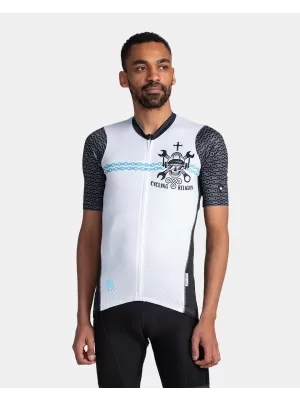 Tricou de ciclism pentru bărbați KILPI RIVAL-M TM0355KI ALB