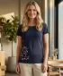 Tricou pentru femei ALTISPORT ALW133/PUSTA ALBASTRU MARIN
