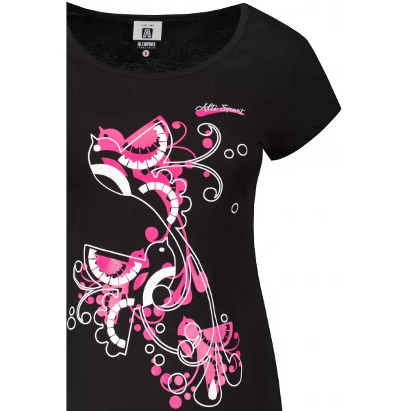  Tricou pentru femei ALTISPORT ALW179122 NEGRU ROZ 