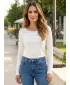 Tricou pentru femei KIXMI RACHEL ALB