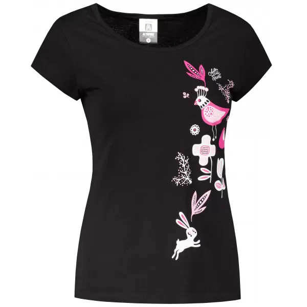  Tricou pentru femei ALTISPORT ALW175122 NEGRU ROZ 