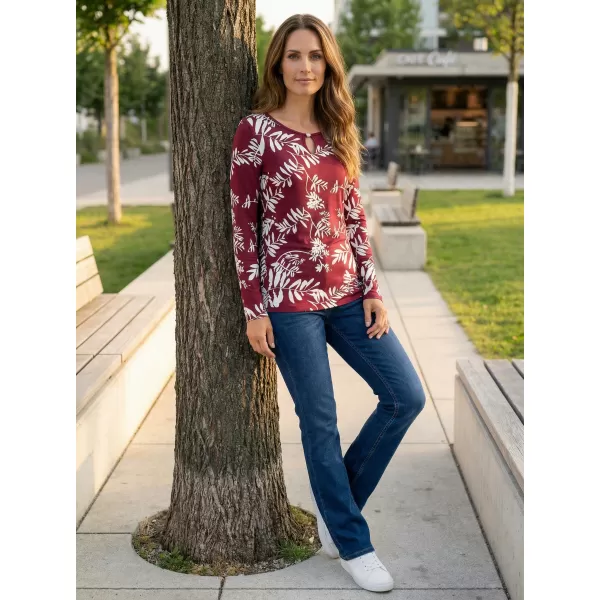  Tricou pentru femei KIXMI ROAN BURGUNDIA 